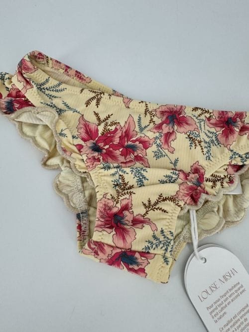 Slip de bain 3 ans Panties Zacata Rapsberry Flowers - Louise Misha Paris