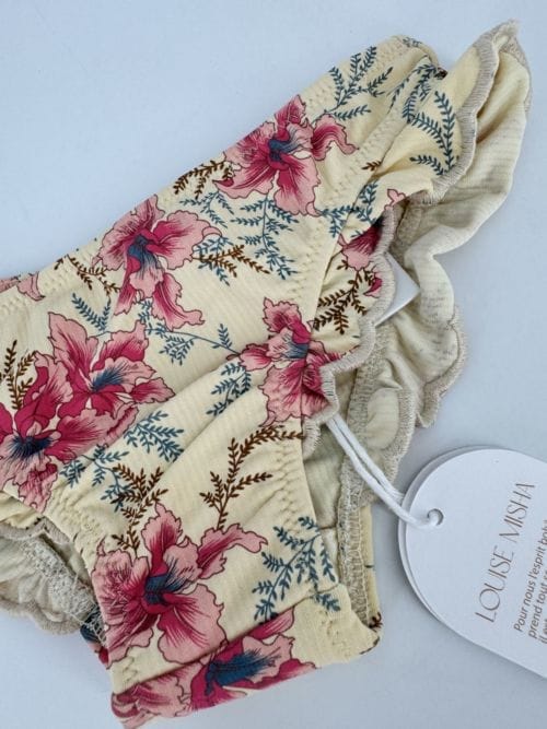 Slip de bain 3 ans Panties Zacata Rapsberry Flowers - Louise Misha Paris