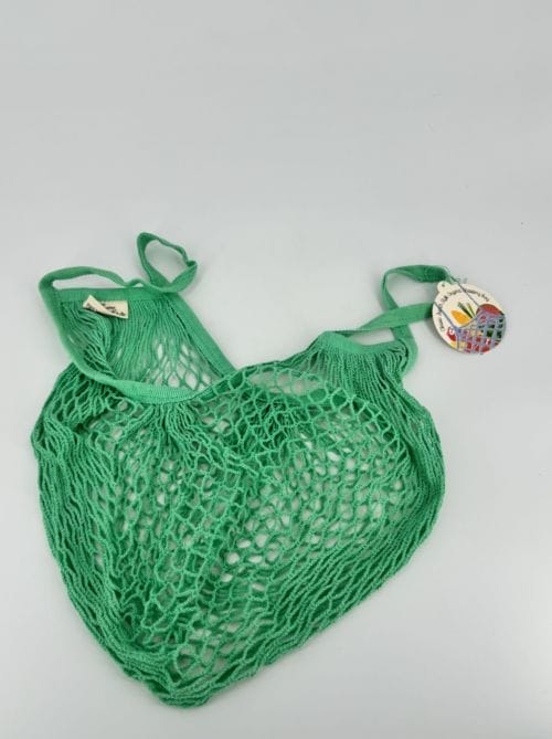 Sac filet à provisions vert en coton organique - Rex London