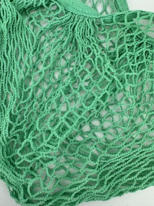 Sac filet à provisions vert en coton organique - Rex London