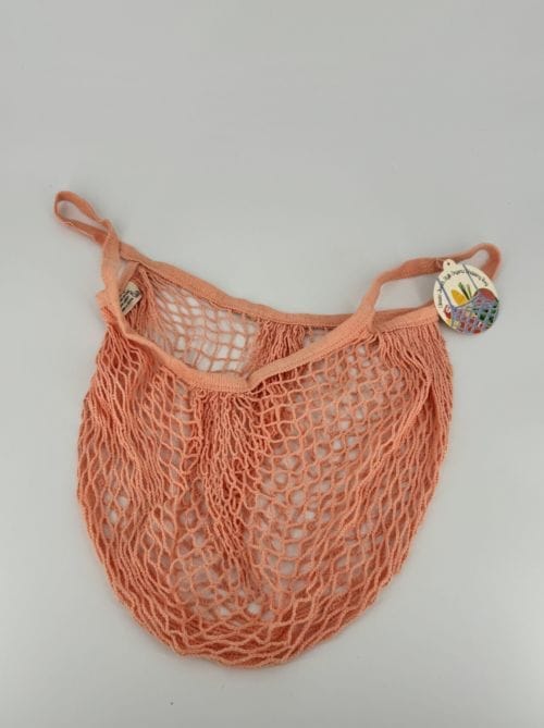Sac filet à provisions rose en coton organique - Rex London
