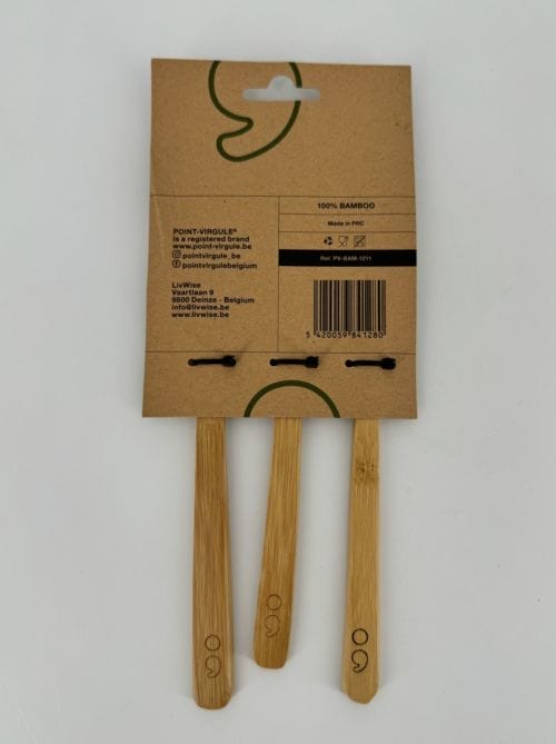 Set de 3 couverts en bambou - Point Virgule