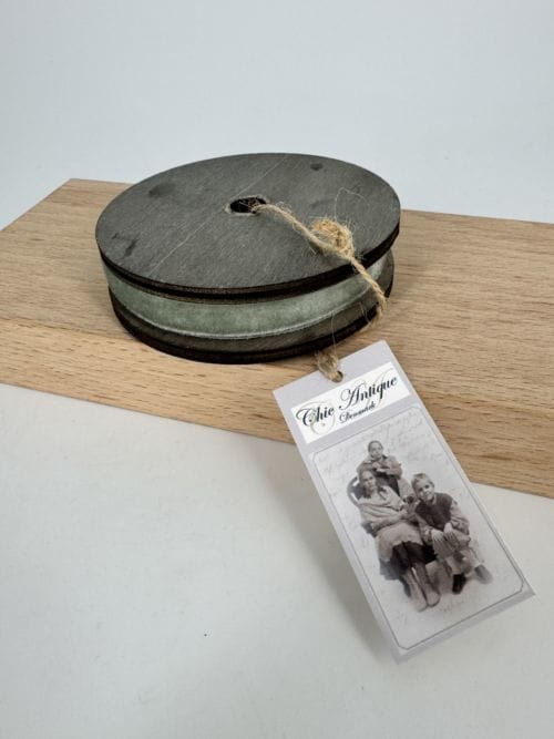 Ruban velours vert Chic antique Danemark