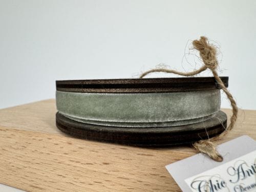 Ruban velours vert Chic antique Danemark