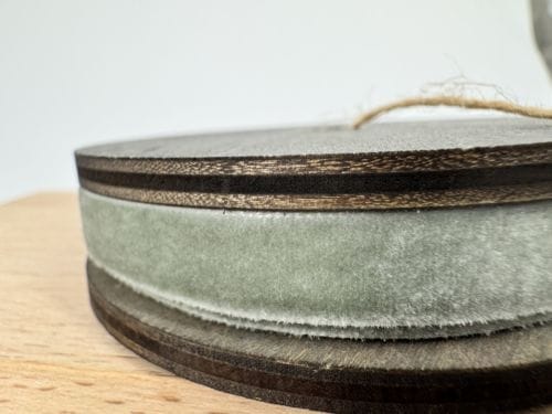 Ruban velours vert Chic antique Danemark