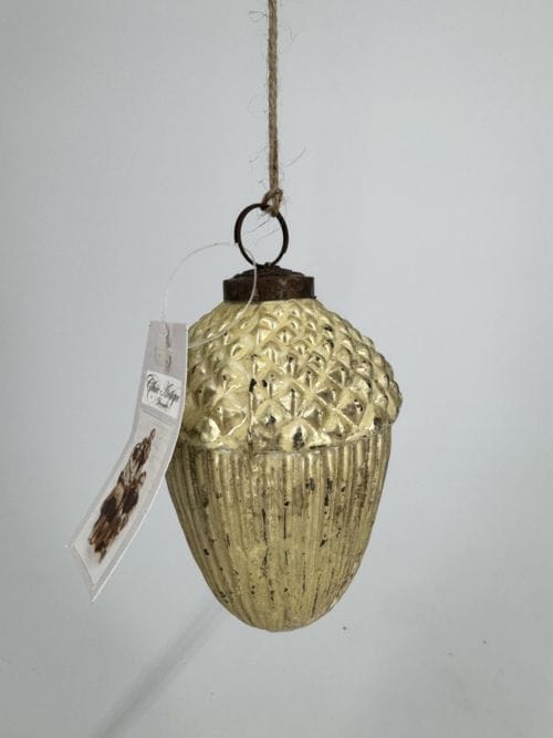 Boule de Noël à suspendre gland - Chic antique