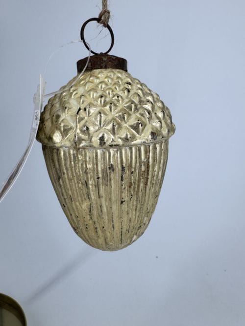 Boule de Noël à suspendre gland - Chic antique