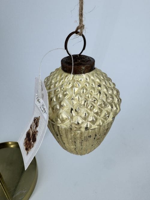 Boule de Noël à suspendre gland - Chic antique