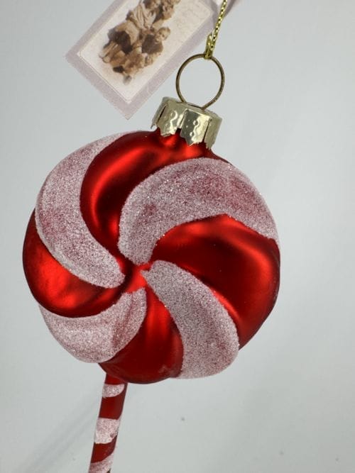 Boule de Noël à suspendre Sucre d'orge Lollipop - Chic antique
