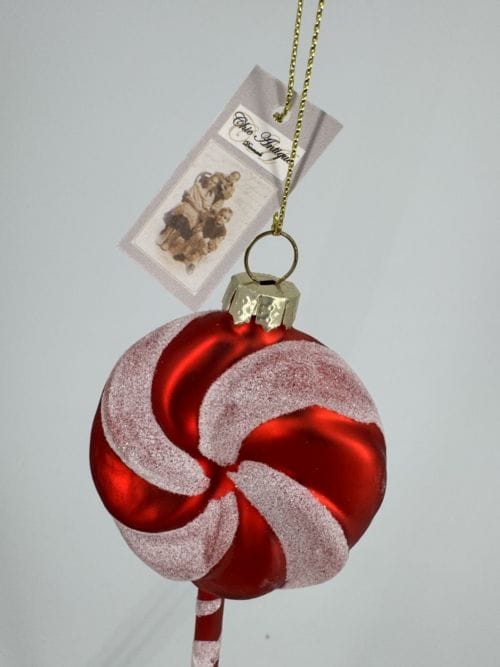 Boule de Noël à suspendre Sucre d'orge Lollipop - Chic antique