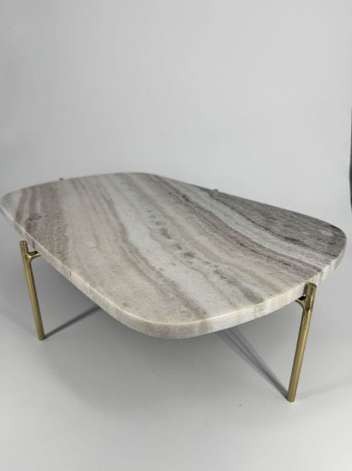 Repose plats en marbre