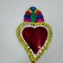 Coeur ex-voto haut multicolore Tienda Esquipulas