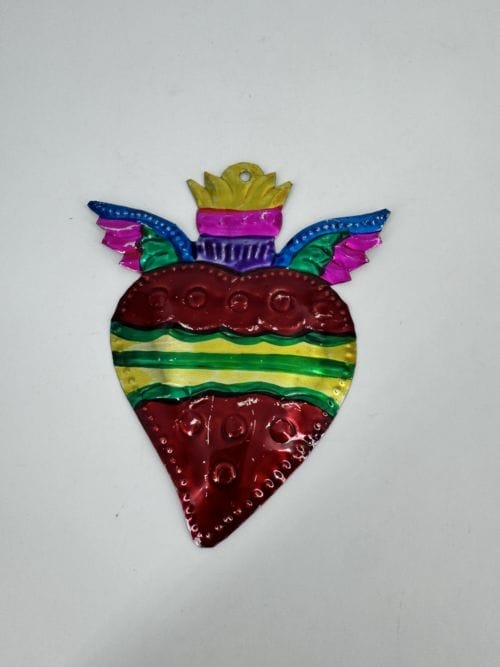 Coeur ex-voto avec des ailes Tienda Esquipulas