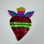 Coeur ex-voto avec des ailes Tienda Esquipulas