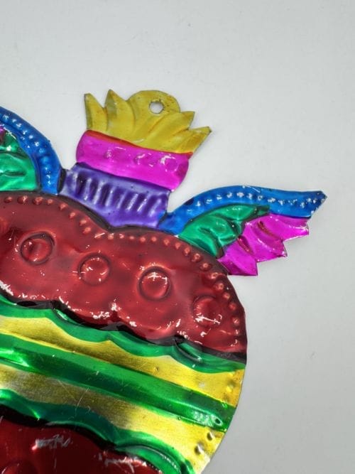 Coeur ex-voto avec des ailes Tienda Esquipulas