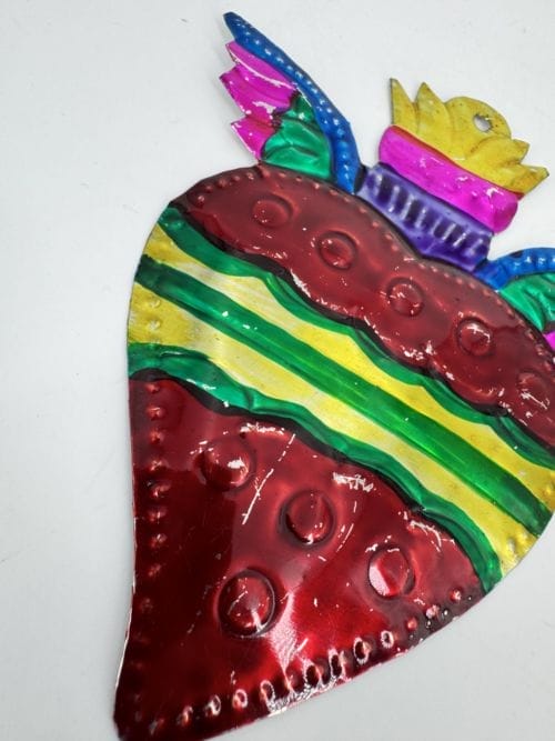 Coeur ex-voto avec des ailes Tienda Esquipulas