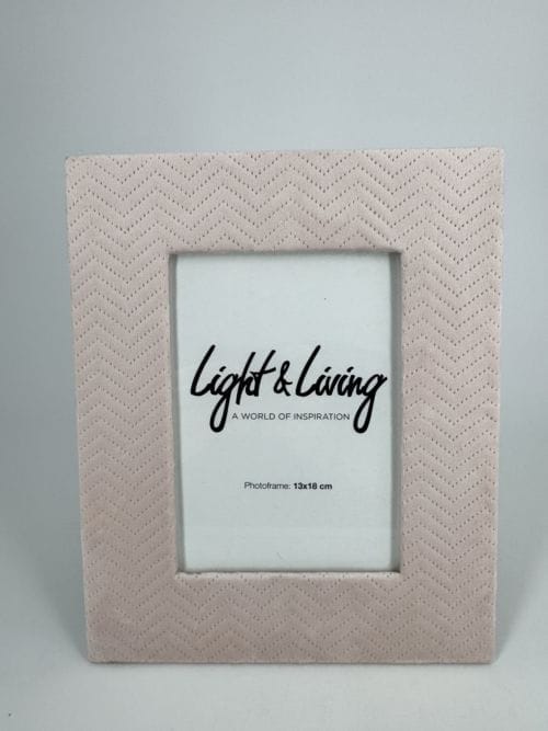 Cadre en velours rose Light & Living