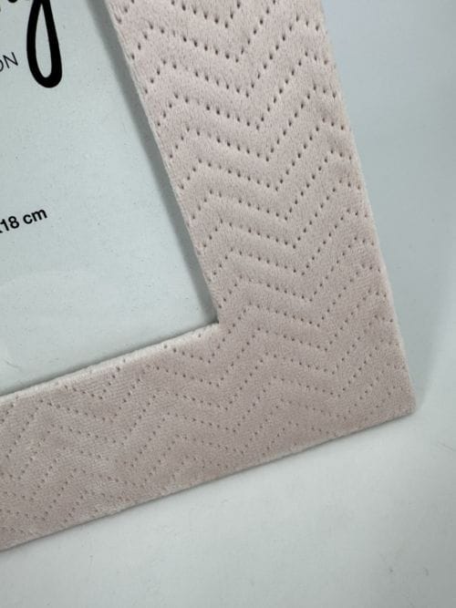 Cadre en velours rose Light & Living