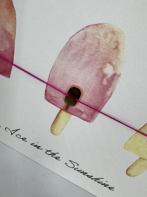 Bracelet plaqué or By Vivi Like Ice in the Sunshine avec son enveloppe