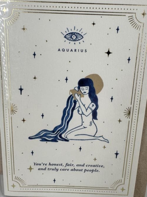 Carte Gold Aquarius All the Way to Say