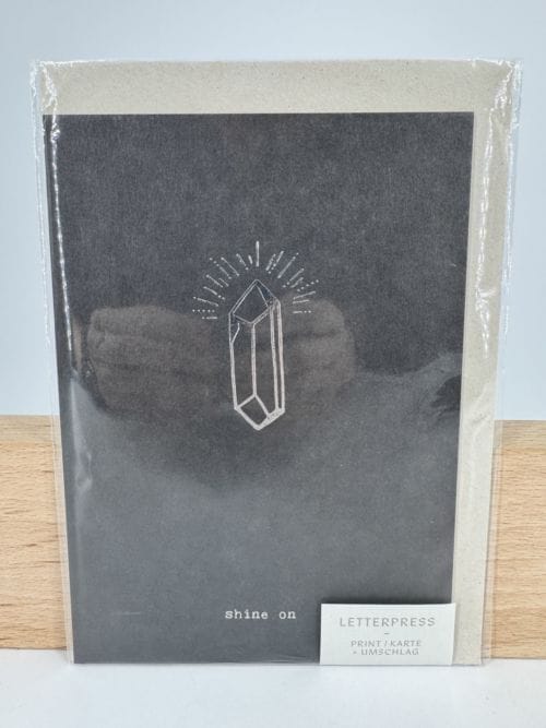 Carte et son enveloppe Shine On Anna Cosma