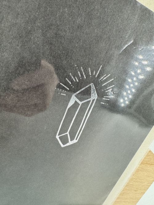 Carte et son enveloppe Shine On Anna Cosma