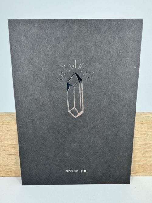 Carte et son enveloppe Shine On Anna Cosma