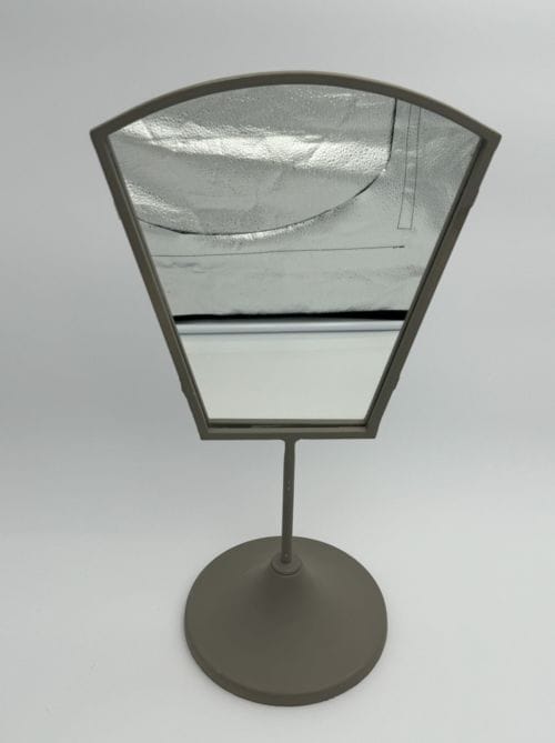 Miroir à poser gris ciment