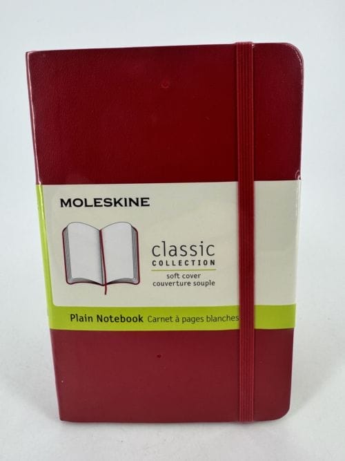 Moleskine Classic Collection Plain Notebook Soft Cover - Carnet rouge à pages blanches - 192 pages