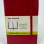 Moleskine Classic Collection Plain Notebook Soft Cover - Carnet rouge à pages blanches - 192 pages