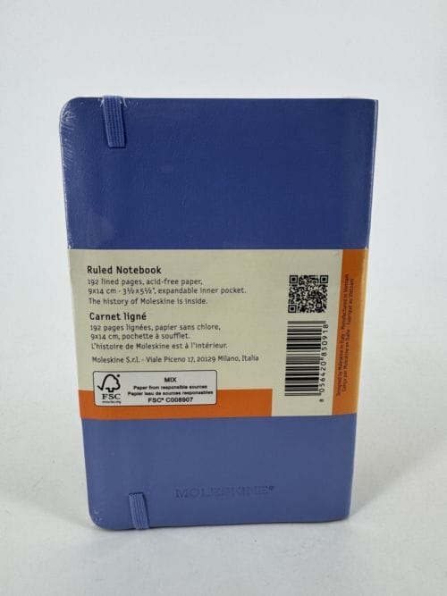 Moleskine Classic Collection Ruled Notebook Soft Cover - Carnet violet ligné - 192 pages