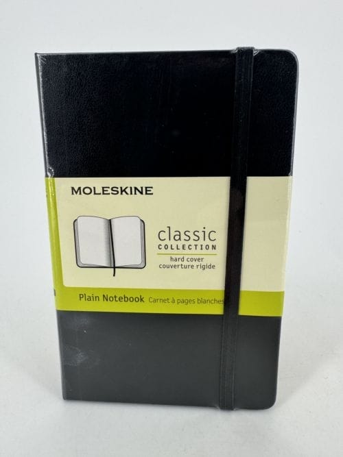 Moleskine Classic Collection Plain Notebook Hard Cover - Carnet noir à pages blanches - 192 pages