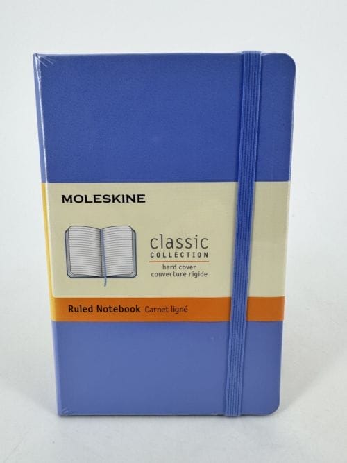 Moleskine Classic Collection Ruled Notebook Hard Cover - Carnet bleu clair ligné - 192 pages