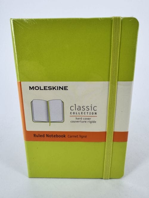 Moleskine Classic Collection Ruled Notebook Hard Cover - Carnet vert clair ligné - 192 pages
