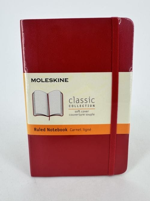 Moleskine Classic Collection Ruled Notebook Soft Cover - Carnet rouge ligné - 192 pages