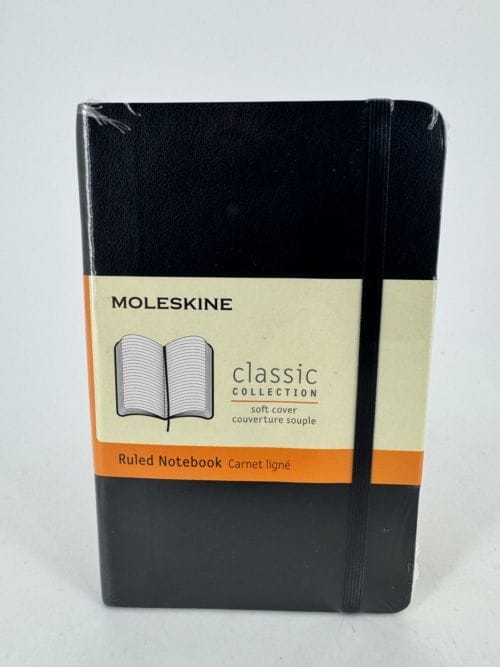 Moleskine Classic Collection Ruled Notebook Soft Cover - Carnet noir ligné - 192 pages