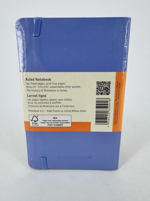 Moleskine Classic Collection Ruled Notebook Soft Cover - Carnet bleu clair ligné - 192 pages