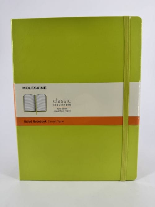 Moleskine Classic Collection Hard Cover Ruled Notebook - Carnet ligné vert pomme - 192 pages