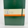 Moleskine Classic Collection Hard Cover Ruled Notebook - Carnet ligné vert foncé - 192 pages