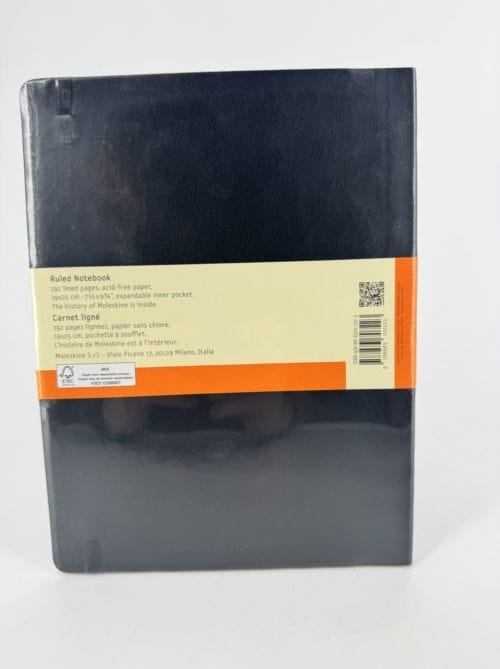 Moleskine Classic Collection Ruled Notebook Soft Cover - Couverture souple - Carnet ligné noir - 192 pages