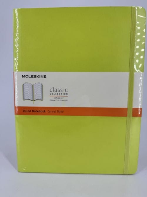 Moleskine Classic Collection Ruled Notebook Soft Cover - Couverture souple - Carnet ligné vert pomme - 192 pages