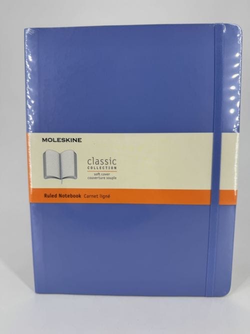 Moleskine Classic Collection Ruled Notebook Soft Cover - Couverture souple - Carnet ligné bleu - 192 pages