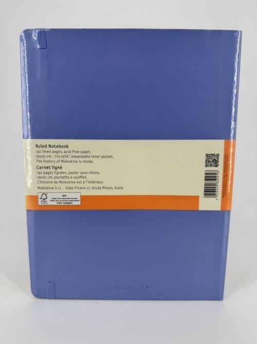 Moleskine Classic Collection Ruled Notebook Soft Cover - Couverture souple - Carnet ligné bleu - 192 pages
