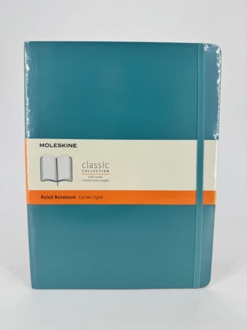 Moleskine Classic Collection Ruled Notebook Soft Cover - Couverture souple - Carnet ligné vert turquoise - 192 pages