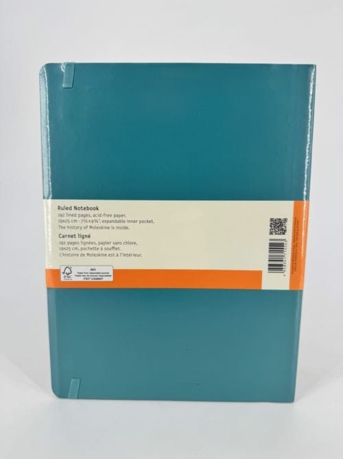 Moleskine Classic Collection Ruled Notebook Soft Cover - Couverture souple - Carnet ligné vert turquoise - 192 pages