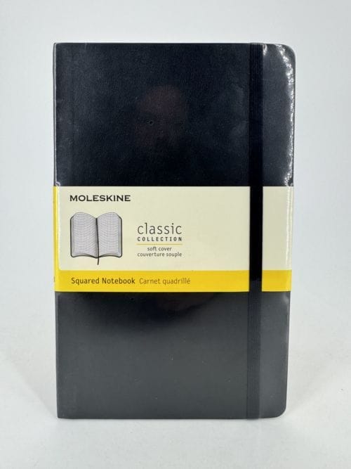 Moleskine Classic Collection Squared Notebook Soft Cover - Couverture souple - Carnet quadrillé noir - 192 pages