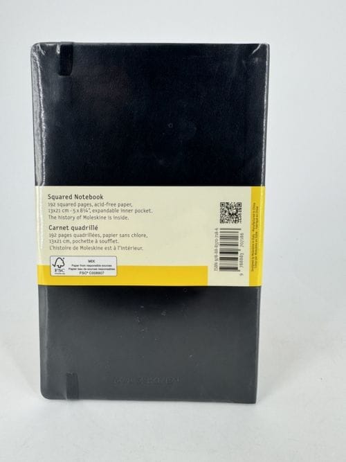 Moleskine Classic Collection Squared Notebook Soft Cover - Couverture souple - Carnet quadrillé noir - 192 pages