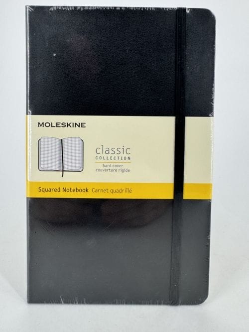 Moleskine Classic Collection Squared Notebook Hard Cover - Couverture rigide - Carnet quadrillé noir - 192 pages