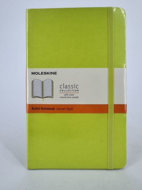 Moleskine Classic Collection Ruled Notebook Soft Cover - Couverture souple - Carnet ligné vert pomme - 192 pages