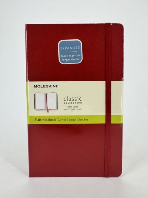 Moleskine Classic Collection Plain Notebook - Hard Cover - Couverture rigide - Carnet rouge à pages blanches - 400 pages